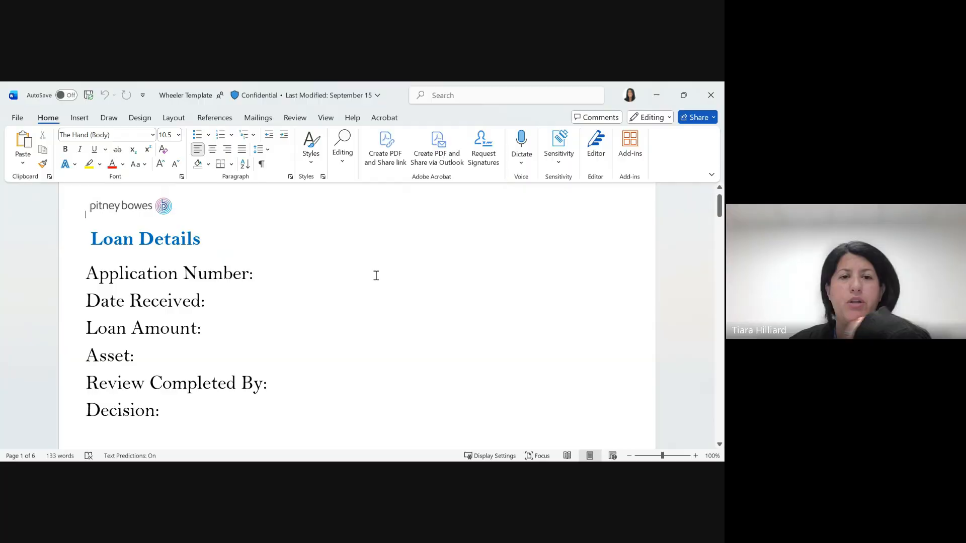 Wheeler Template Page 1 - Loan Details